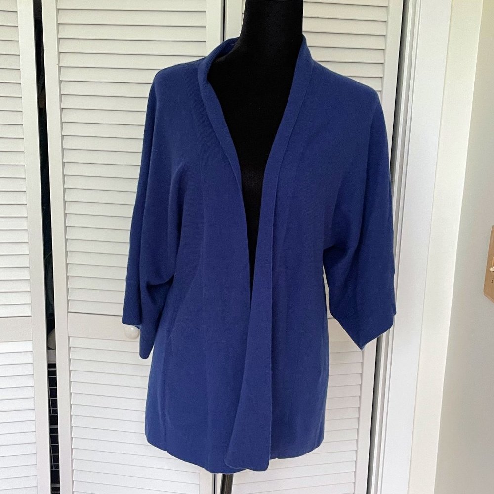 Navy Blue Cashmere Cardigan